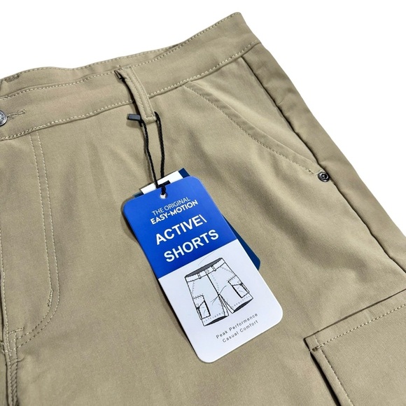 NWT Riot Empire Easy Motion Active Cargo Shorts, Size 36 - Picture 4 of 13